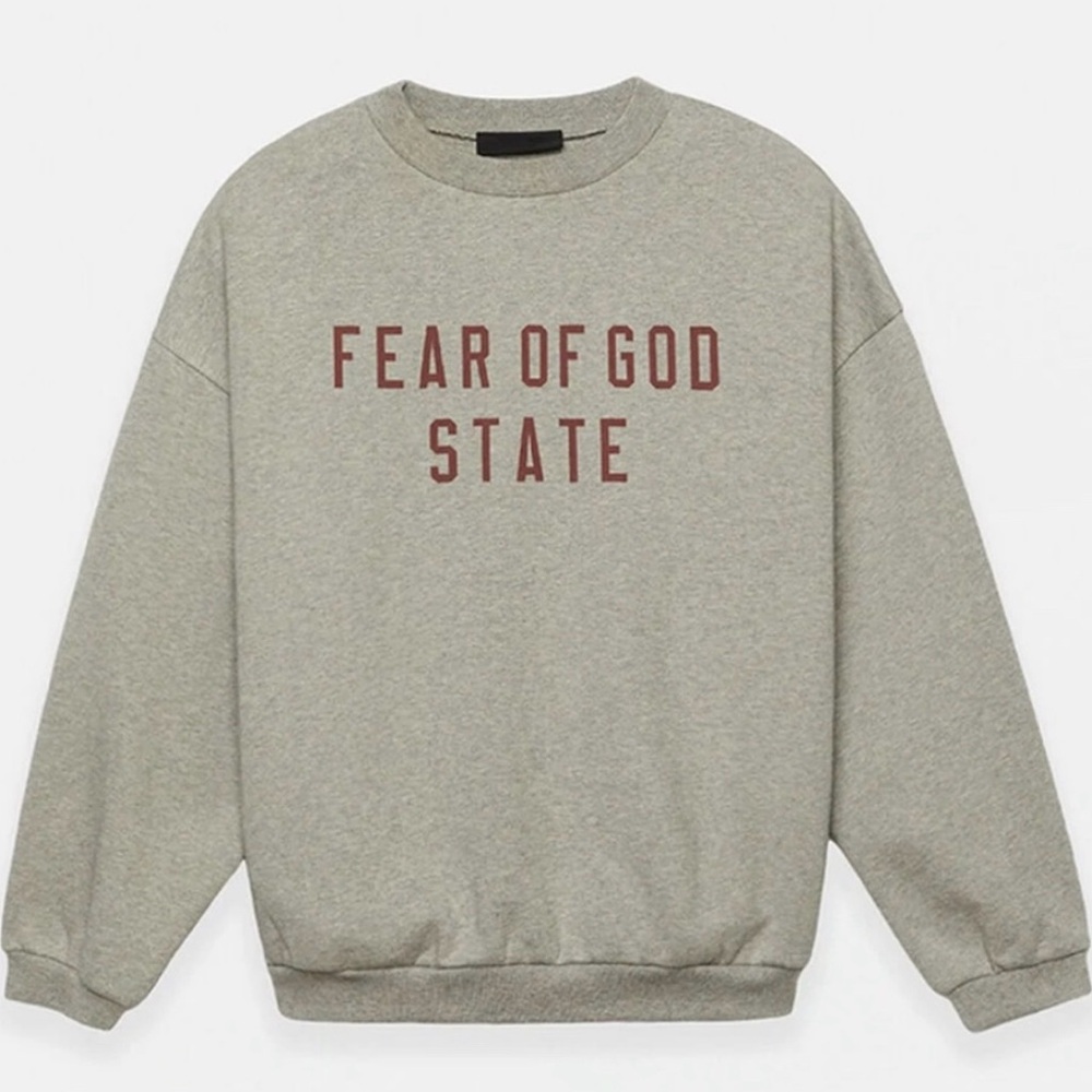 SOLD!Fear of God Essentials Fleece Crew Neck Sweatshirt